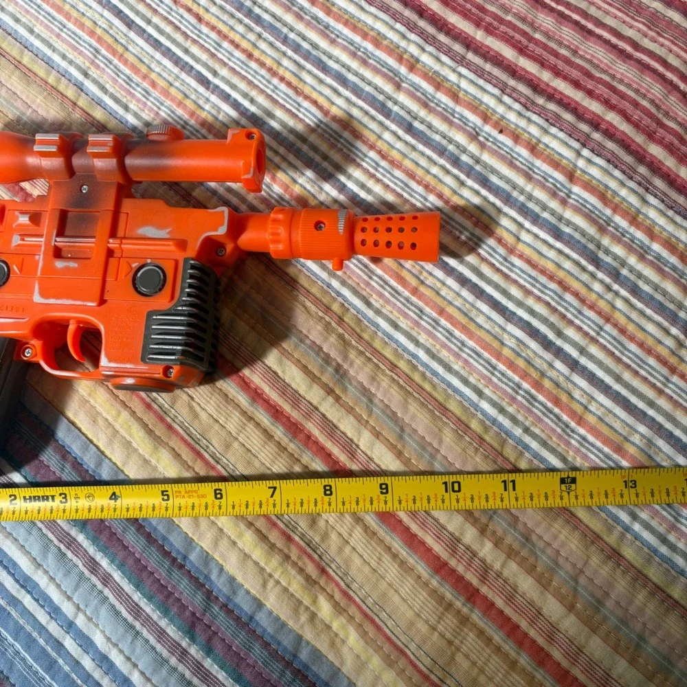 Disney Star Tours Star Wars Han Solo DL-44 Blaster Toy Orange Silver Weathered
